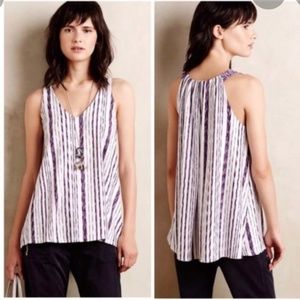 Anthropologie Puella North South Swing Tunic Tank V Neck Top Medium